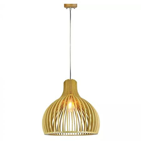 Pendul tavan din lemn E27 max 60W D45 x 45cm - V-TAC [1]