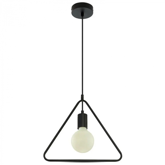 Pendul tavan max E27 60W IP20 model geometric - negru mat - V-TAC [2]