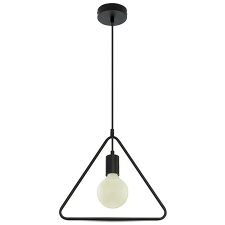 Pendul tavan max E27 60W IP20 model geometric - negru mat - V-TAC [1]