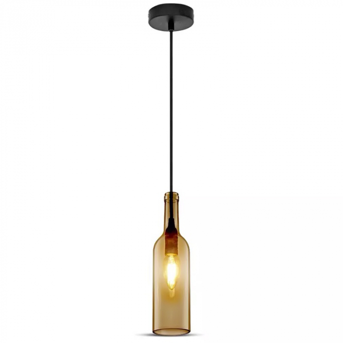 Pendul tavan model sticlă vin culoare maro, V-TAC [2]