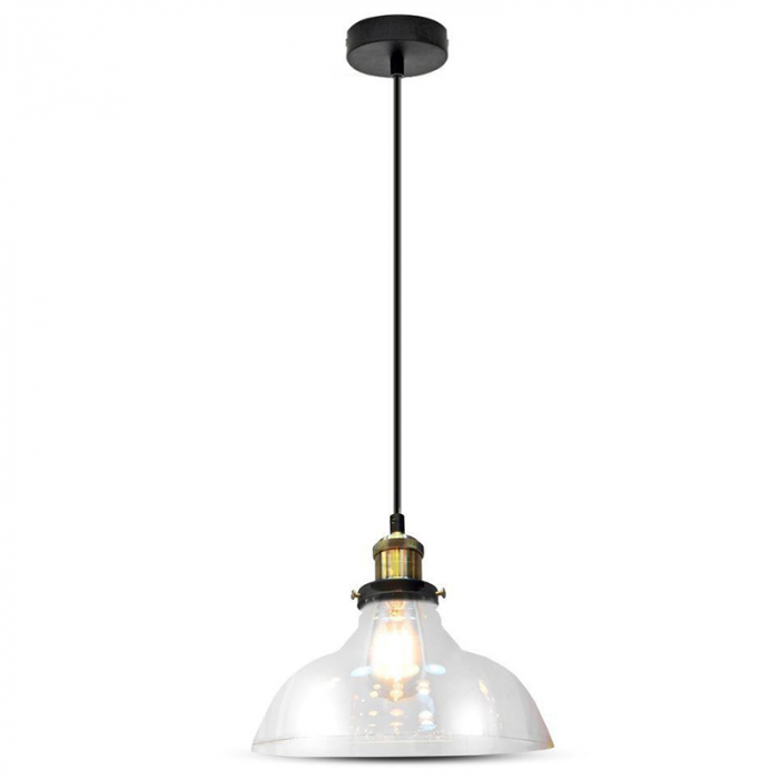 Pendul tavan soclu E27 24.5x23x110cm sticlă - V-TAC [2]