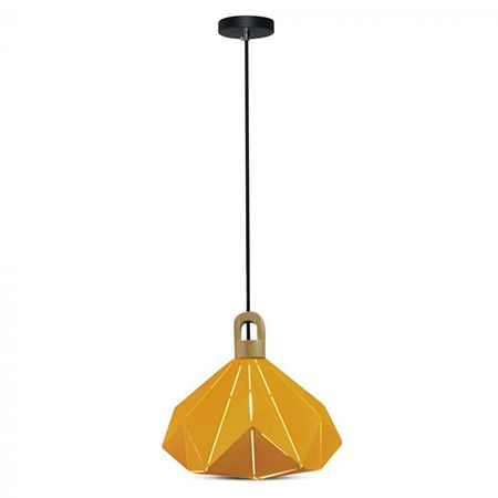 Pendul tavan soclu E27 32cm x 27cm - galben - V-TAC [1]