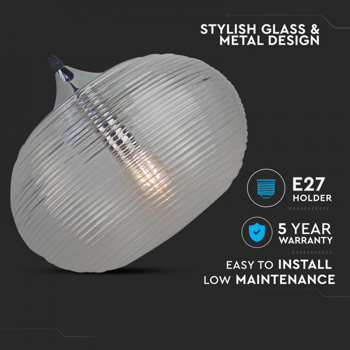 Pendul tavan soclu E27 33x38x10cm Diamond - V-TAC [4]