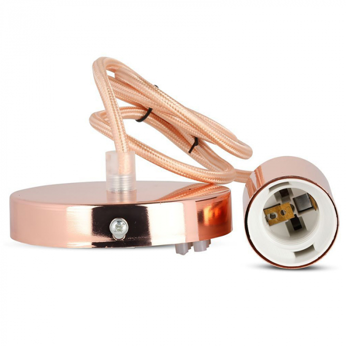 Pendul Tavan soclu E27 metal gold rose - V-TAC [4]