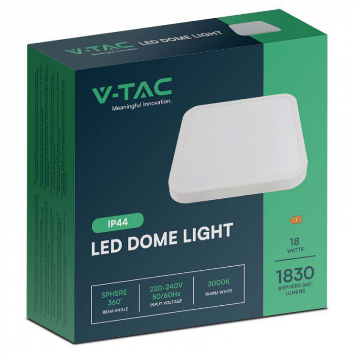 Plafonieră 18w IP44 4000k alb neutru - alb [3]