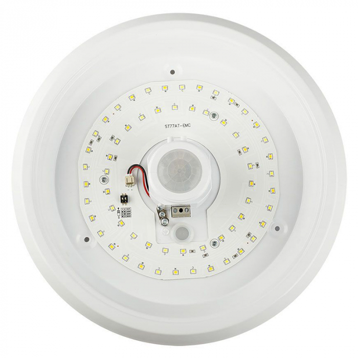 Plafoniera LED, 12W, IP20, senzor de mișcare 3in1, alb, V-TAC, SKU-23418 [10]