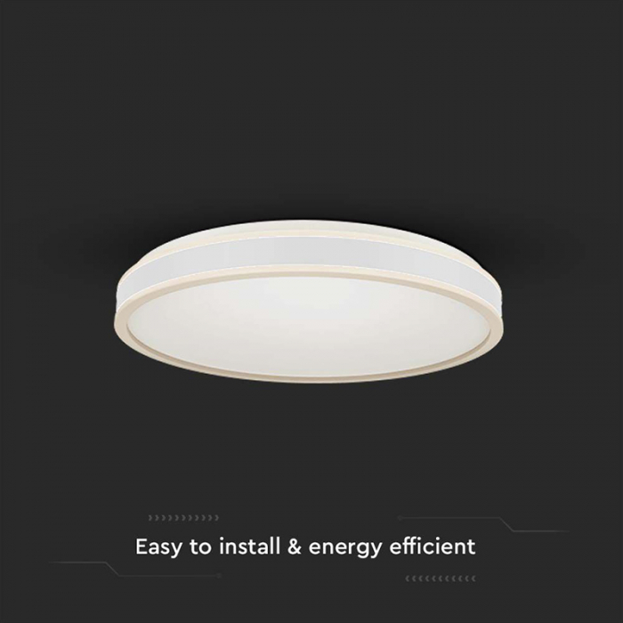 PLAFONIERA LED 18W 4000K- ALB [4]