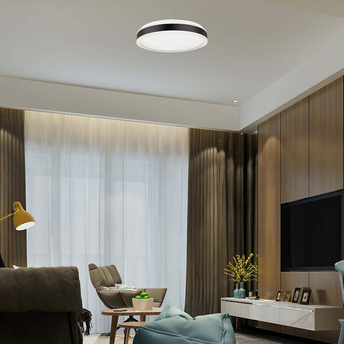 PLAFONIERA LED 18W 3IN1 - NEGRU [8]