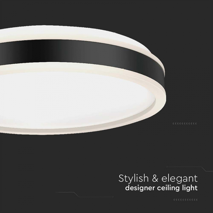 PLAFONIERA LED 18W 3IN1 - NEGRU [6]
