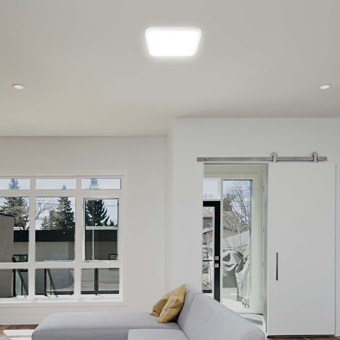 PLAFONIERA LED 18W 4000K IP44 CU SENZOR DE MISCARE - ALB [11]