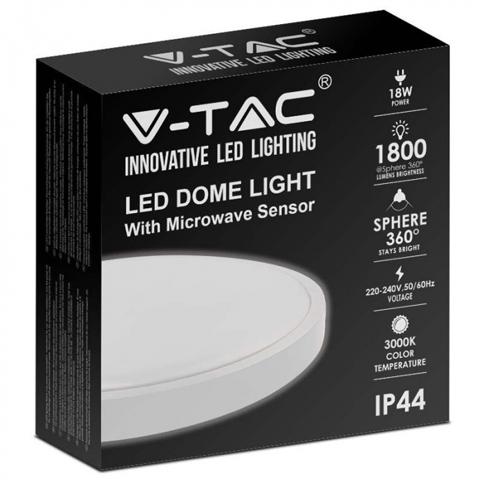 Plafonieră led 18w 6500k IP44 cu senzor de mișcare [4]