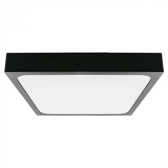 Plafonieră led 18w IP44 6500k alb rece - negru [2]