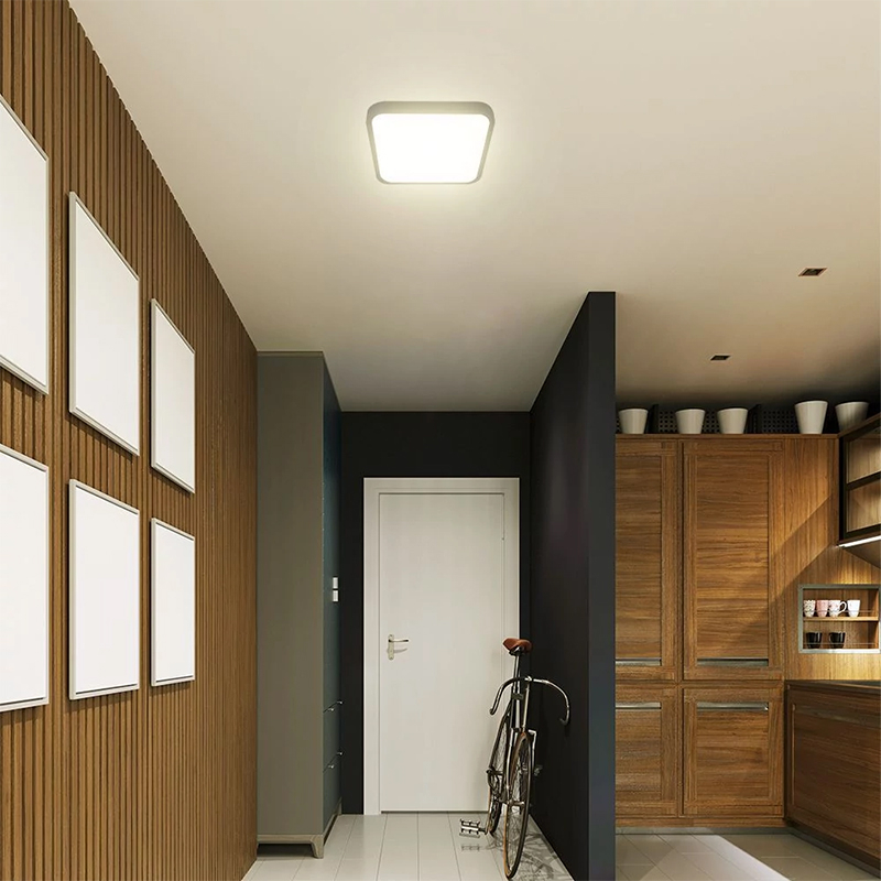 PLAFONIERA LED 18W IP44 CU SENZOR 4000K CIP SAMSUNG - NEGRU [9]
