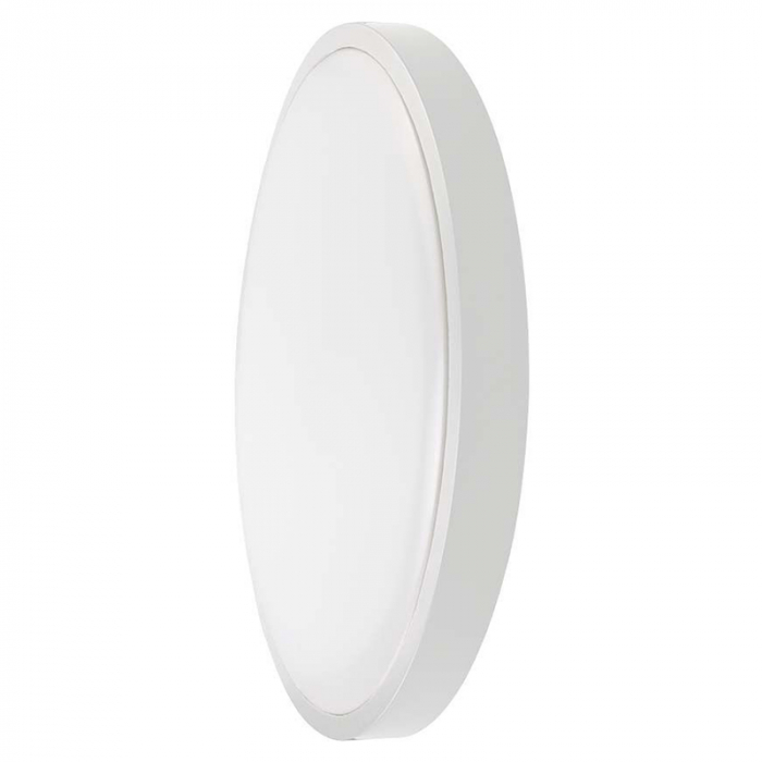 PLAFONIERA LED 18W IP44 CU SENZOR 6500K ALB RECE - ALB [2]