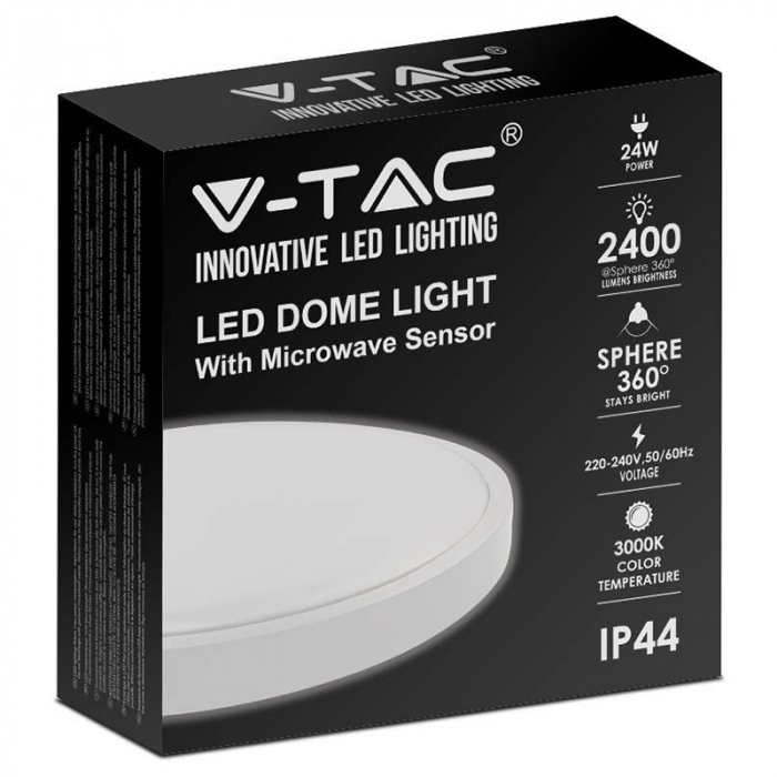 PLAFONIERA LED 24W 3000K IP44 CU SENZOR DE MISCARE [4]