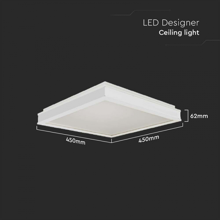 Plafoniera led 24w 3in1 - alb [3]