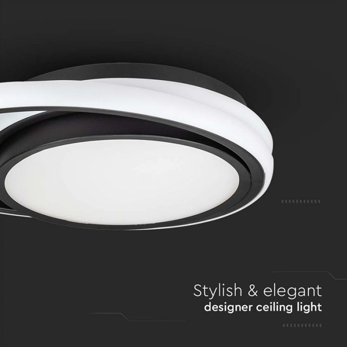 Plafoniera LED 24W 3in1 - negru [6]