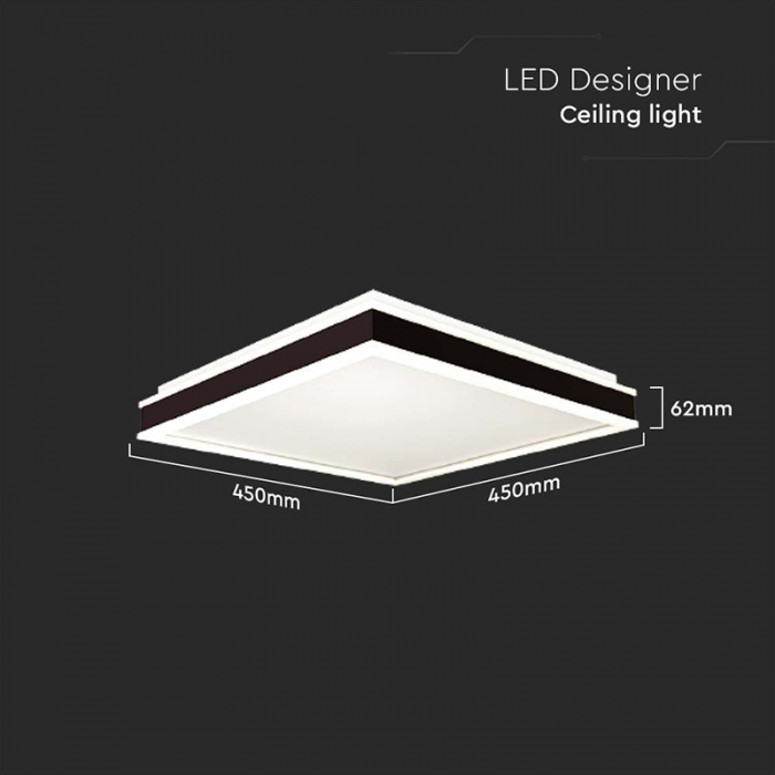 Plafoniera led 24w 3in1 - negru [3]