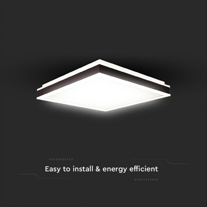 Plafoniera led 24w 3in1 - negru [5]