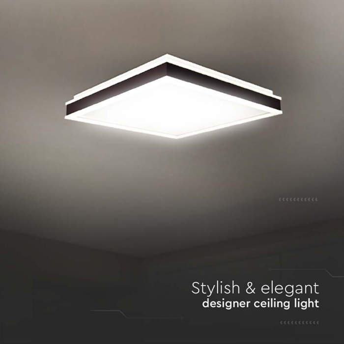 Plafoniera led 24w 3in1 - negru [6]