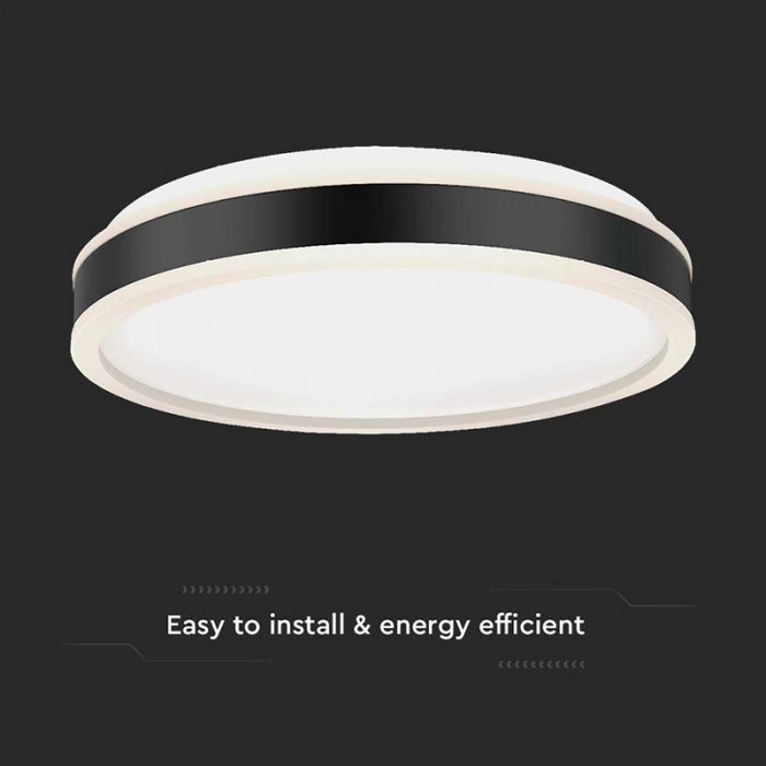 PLAFONIERA LED 24W 3IN1 - NEGRU [5]