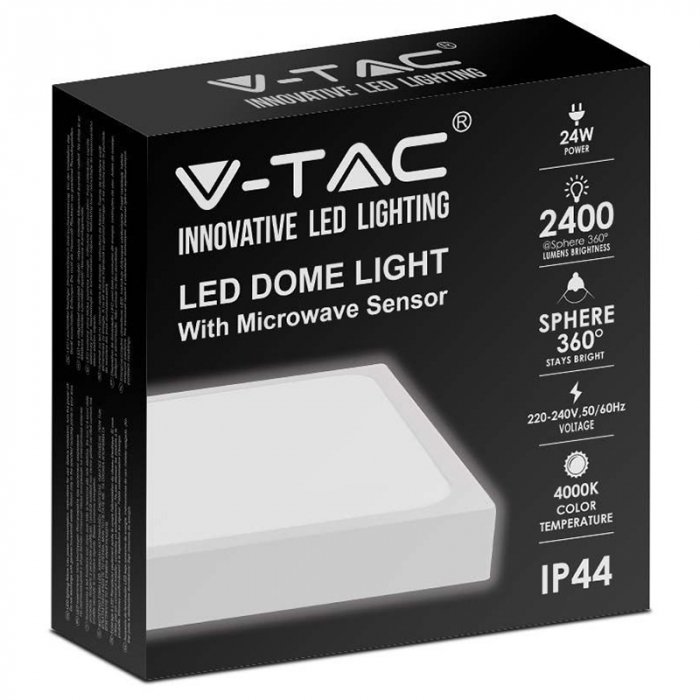 PLAFONIERA LED 24W 4000K IP44 CU SENZOR DE MISCARE [3]