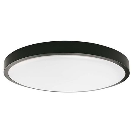 PLAFONIERA LED 24W IP44 6500K ALB RECE - NEGRU [1]