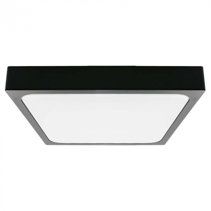 Plafonieră led 24w IP44 cu senzor 4000k alb neutru - negru [2]