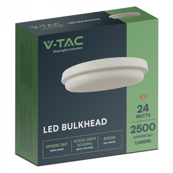 Plafoniera LED, 24W, IP54, 4000K, V-TAC, SKU-23597 [3]