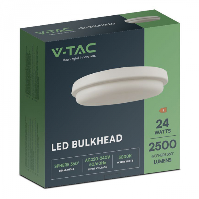 Plafoniera LED, 24W, IP54, 6500K, V-TAC, SKU-23598 [3]