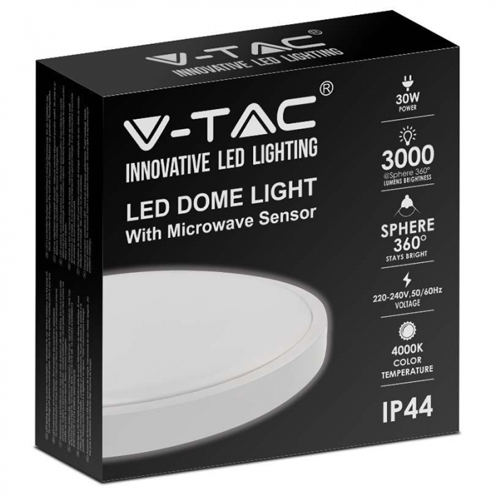 PLAFONIERA LED 30W 4000K IP44 CU SENZOR DE MISCARE [4]