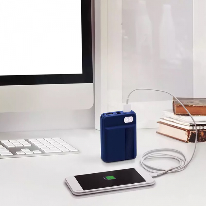 POWER BANK 10000MAH 2.1A - ALBASTRU [8]