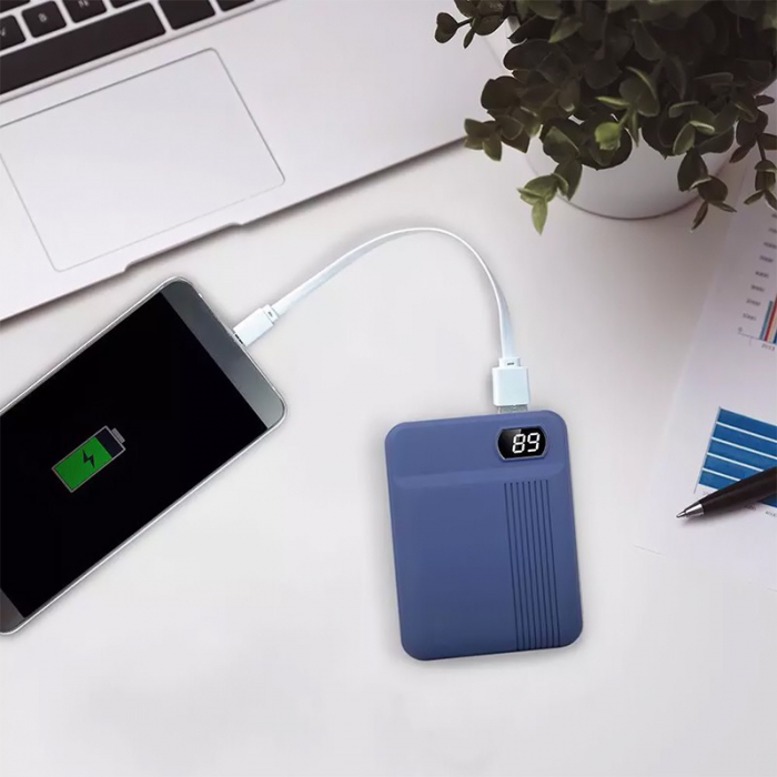 POWER BANK 10000MAH 2.1A - ALBASTRU [7]