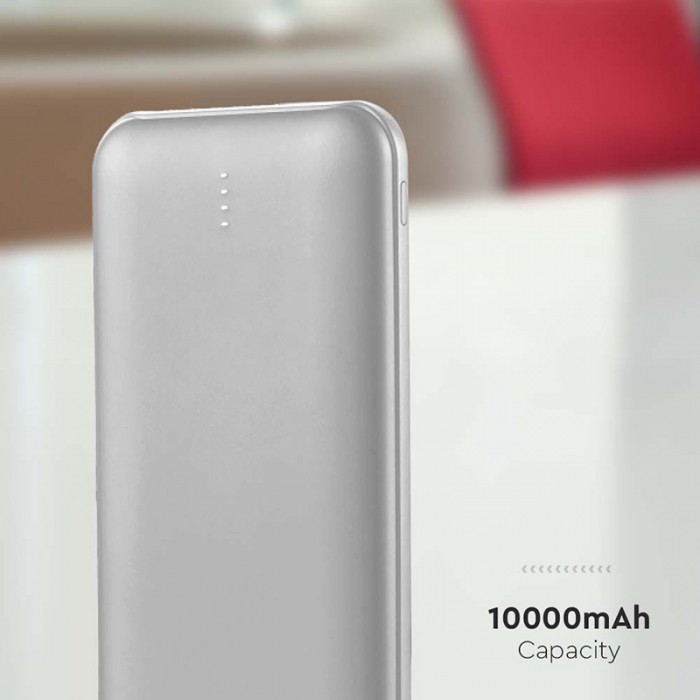 POWER BANK 10000MAH CU CABLU 30CM TIP C - ARGINTIU [7]
