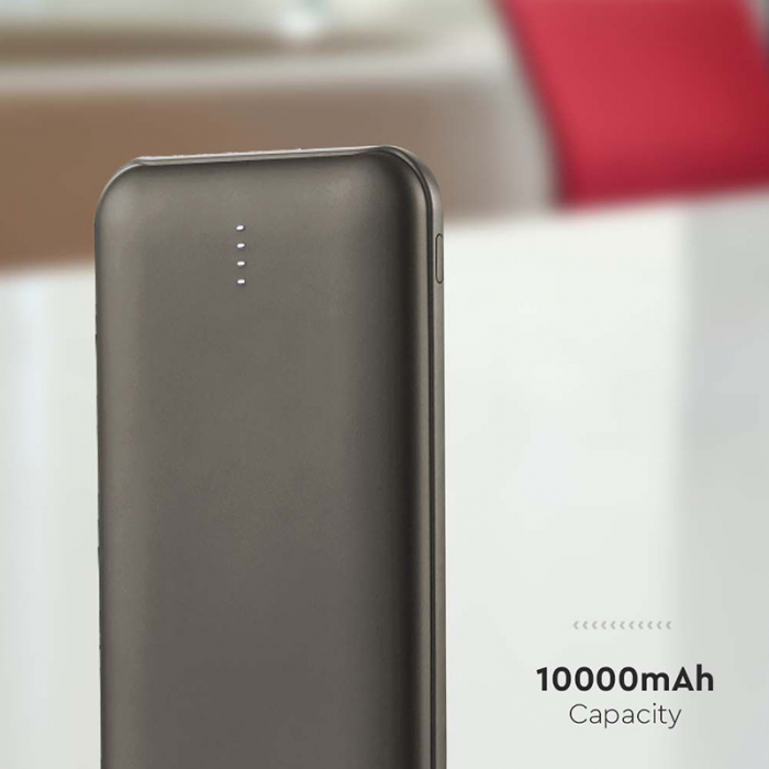POWER BANK 10000MAH CU CABLU 30CM TIP C - GRI ANTRACIT [7]