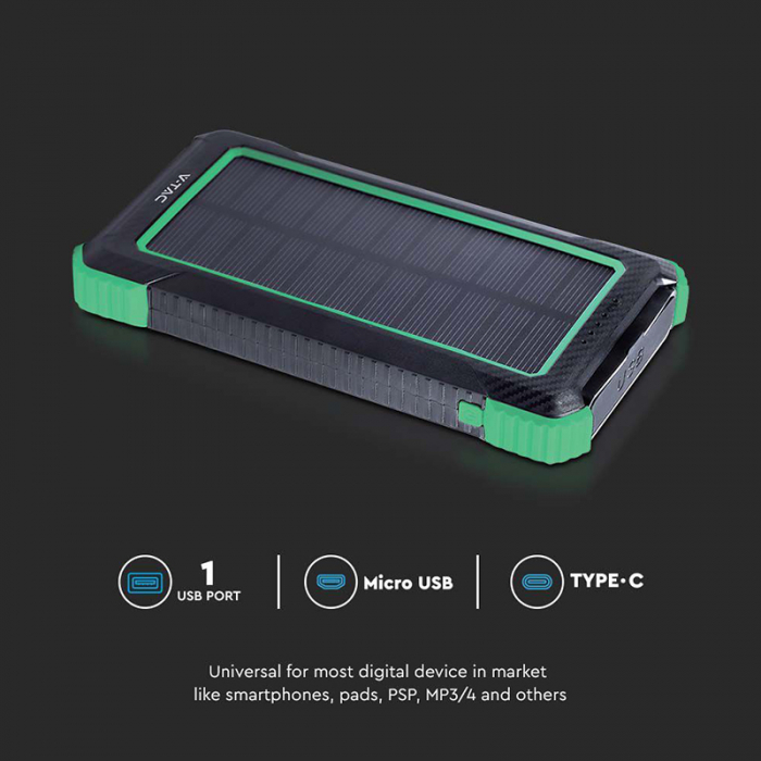 POWER BANK 10000MAH CU INCARCARE SOLARA [8]
