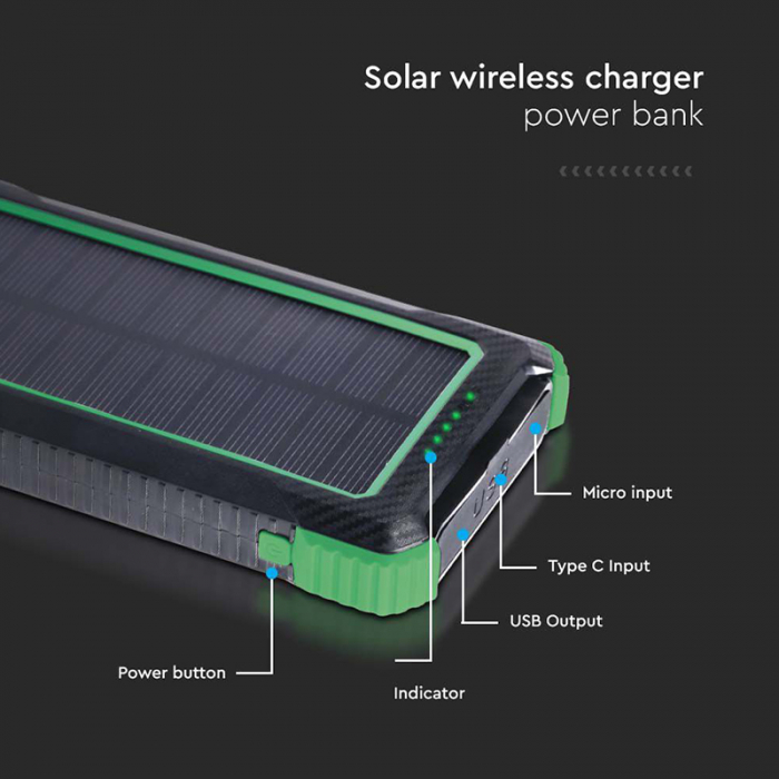 POWER BANK 10000MAH CU INCARCARE SOLARA [7]