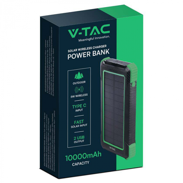 POWER BANK 10000MAH CU INCARCARE SOLARA [3]