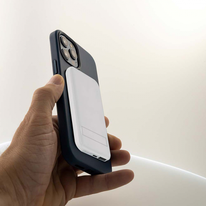 POWER BANK 10000MAH CU INEL MAGNETIC INCARCARE WIRELESS - ALB [5]