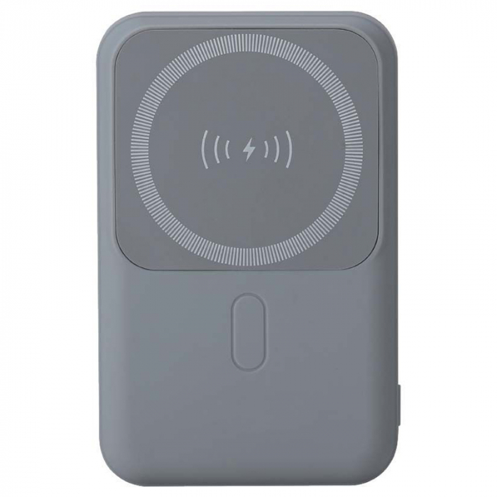 POWER BANK 10000MAH CU INEL MAGNETIC INCARCARE WIRELESS - GRI [6]