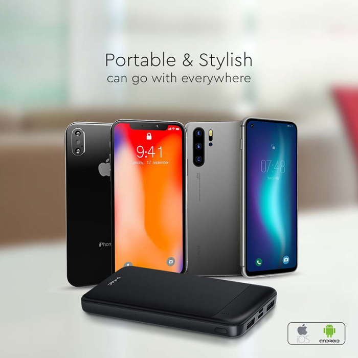 POWER BANK 10000MAH FAST CHARGE - NEGRU [7]