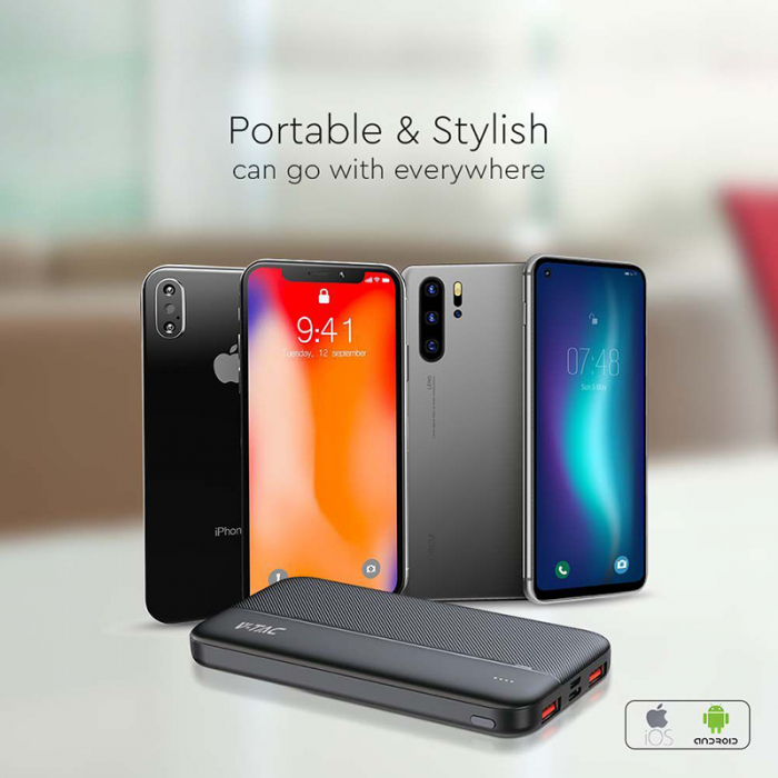 POWER BANK 10000MAH FAST CHARGE - NEGRU [7]