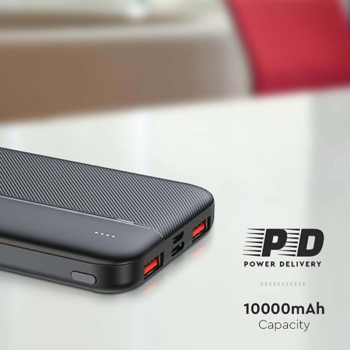 POWER BANK 10000MAH FAST CHARGE - NEGRU [5]