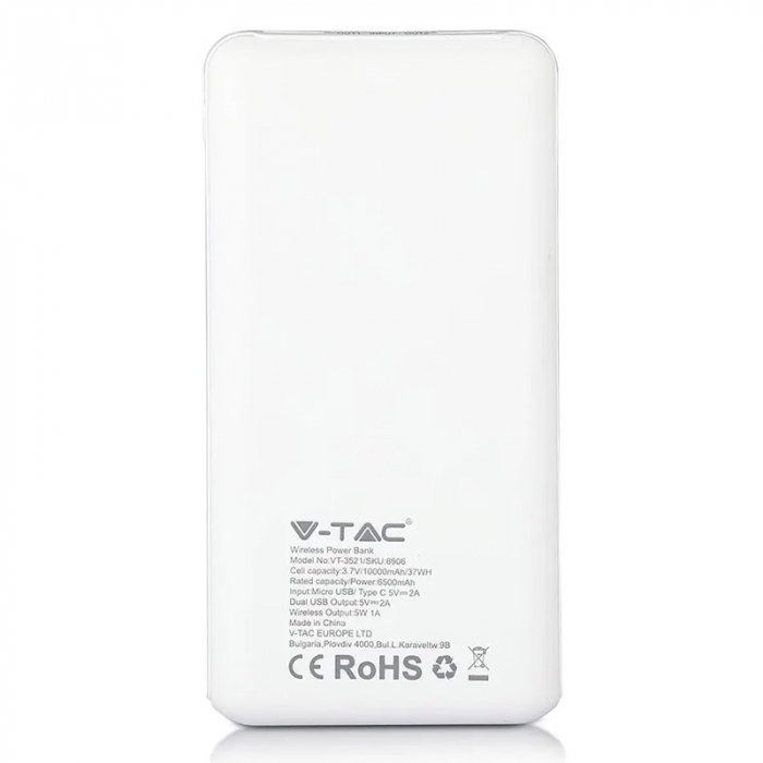 POWER BANK 10000MAH INCARCARE WIRELESS - ALB [5]