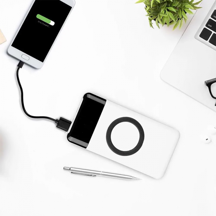 POWER BANK 10000MAH INCARCARE WIRELESS - ALB [9]