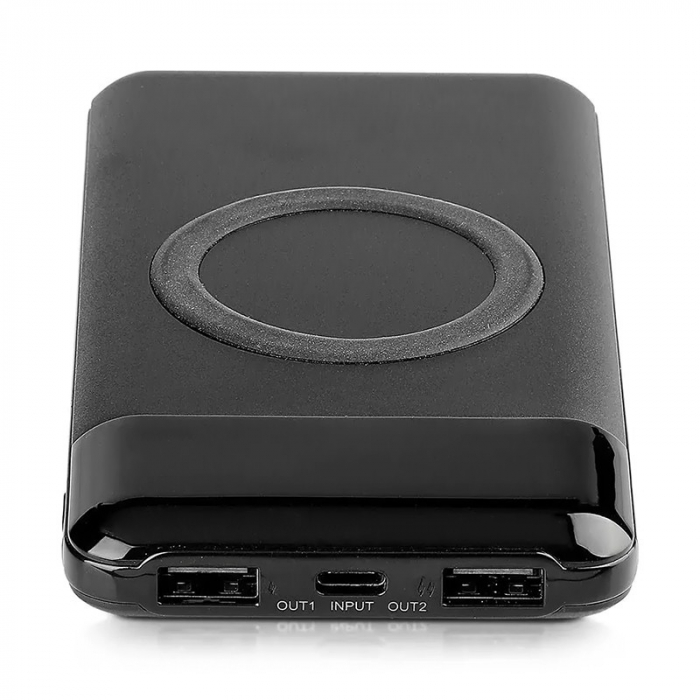 POWER BANK 10000MAH INCARCARE WIRELESS - NEGRU [5]
