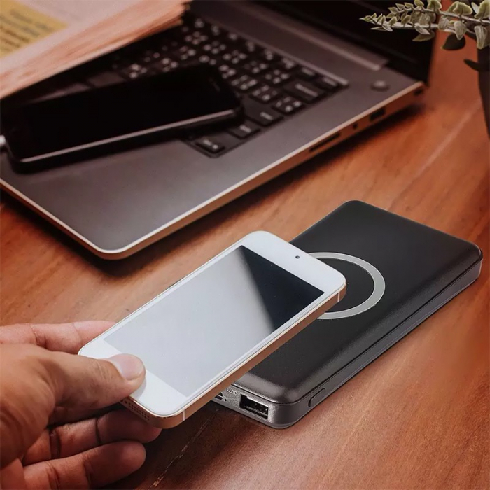 POWER BANK 10000MAH INCARCARE WIRELESS - NEGRU [7]