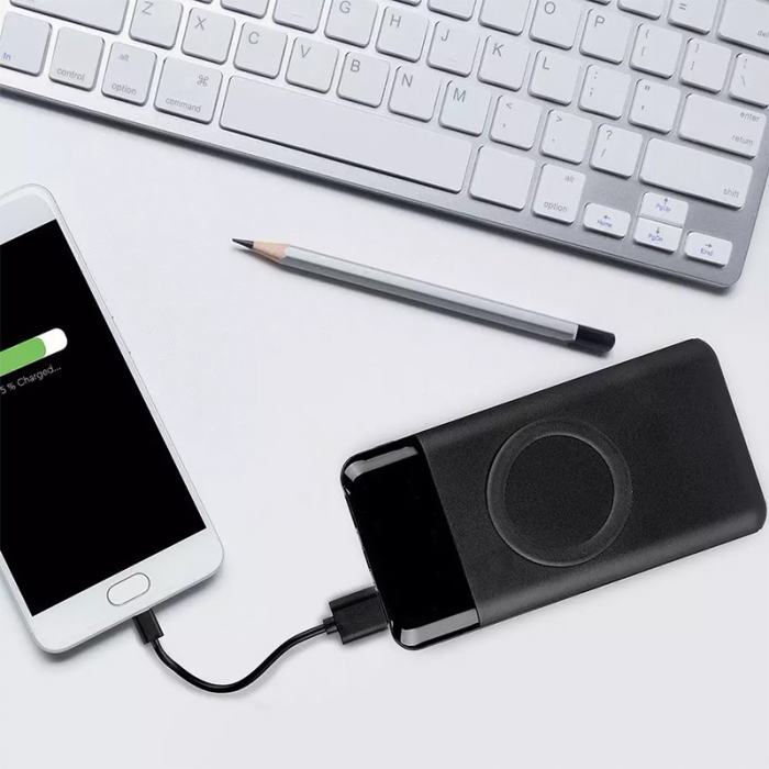 POWER BANK 10000MAH INCARCARE WIRELESS - NEGRU [10]