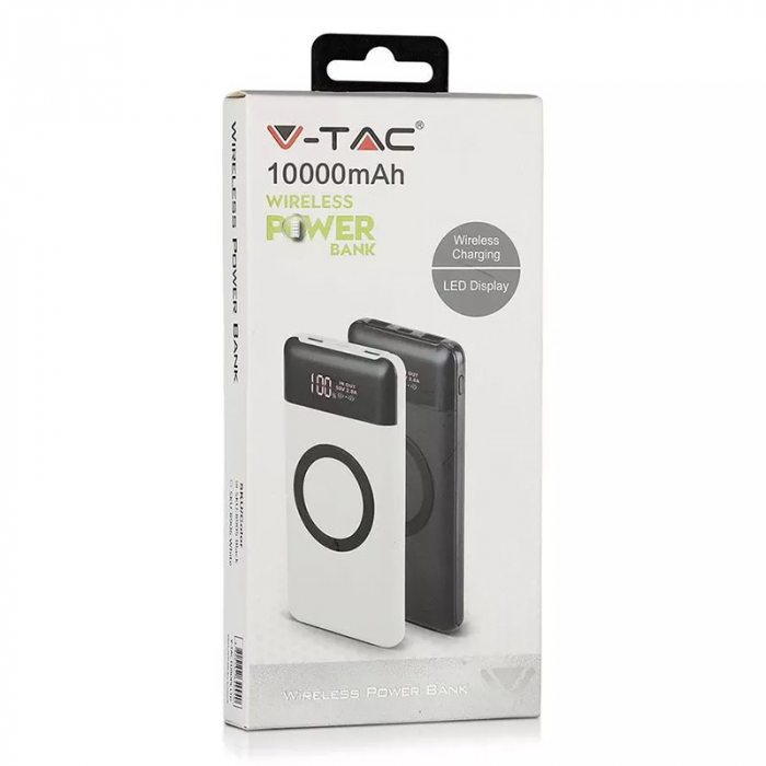 POWER BANK 10000MAH INCARCARE WIRELESS - NEGRU [8]