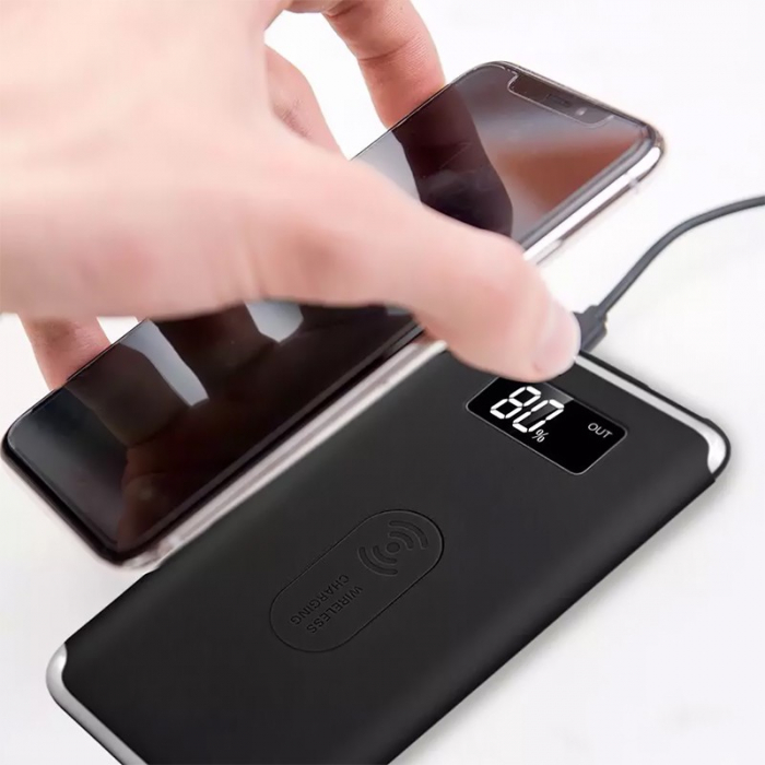 POWER BANK 10000MAH INCARCARE WIRELESS - NEGRU [7]